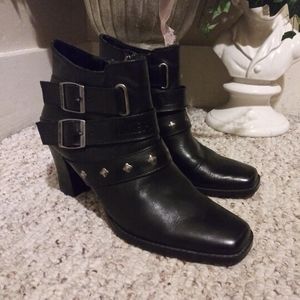 EUC Harley-Davidson Bridget Blk Buckle Ankle Boot